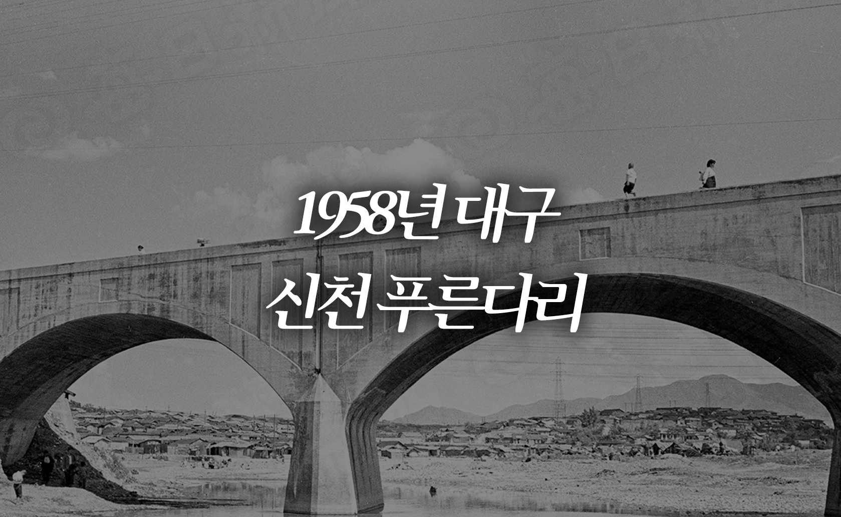 1958년 대구 신천 푸른다리 (2024.08.30.)